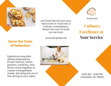 Free Chef Brochure Template to Edit Online
