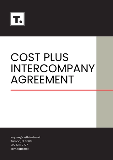 Free Cost Plus Intercompany Agreement Template to Edit Online
