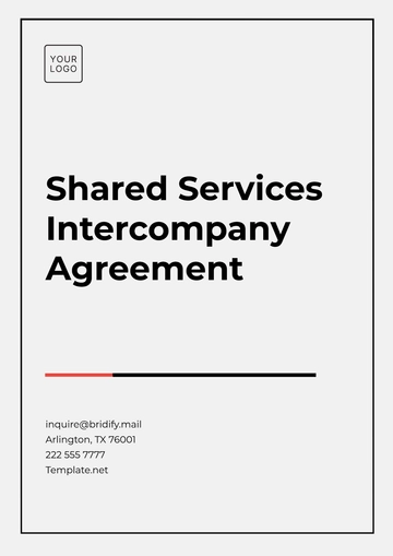 Free Shared Services Intercompany Agreement Template to Edit Online