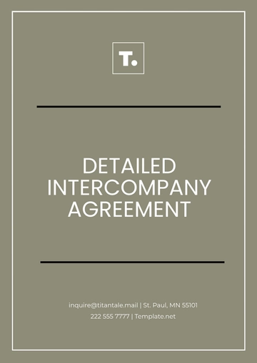 Free Detailed Intercompany Agreement Template to Edit Online