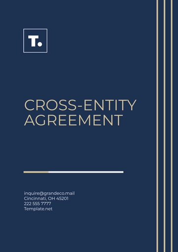 Free Cross-Entity Agreement Template to Edit Online