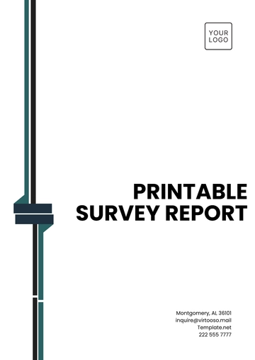 Free Printable Survey Report Template to Edit Online