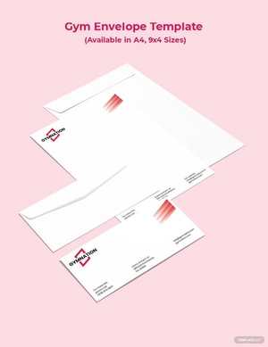 Gym Envelope Template