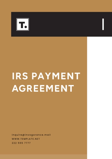 Free IRS Payment Agreement Template to Edit Online