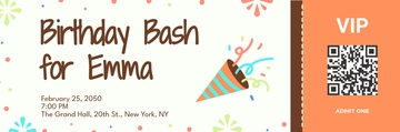 Free Party Invitation Ticket Template to Edit Online