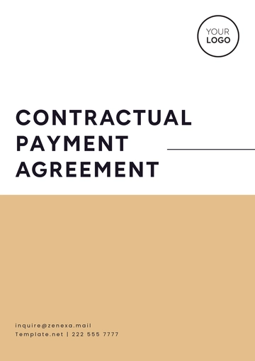 Free Contractual Payment Agreement Template to Edit Online