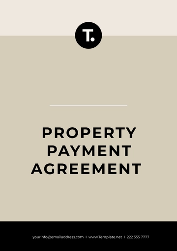 Free Property Payment Agreement Template to Edit Online