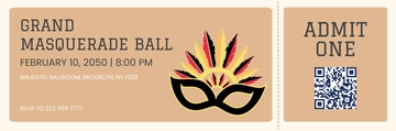 Free Vintage Invitation Ticket Background Template to Edit Online
