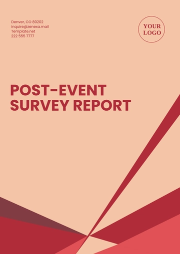 Free Post-Event Survey Report Template to Edit Online