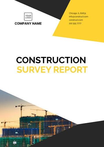 Free Construction Survey Report Template to Edit Online
