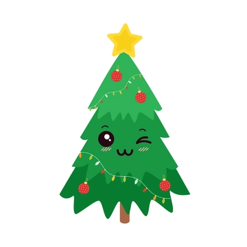 Free Christmas Tree Emoji Template Clipart to Edit Online
