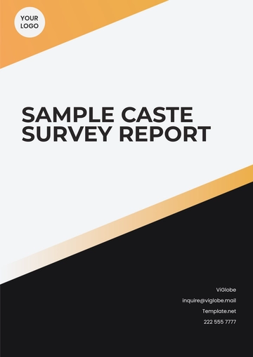 Free Sample Caste Survey Report Template to Edit Online