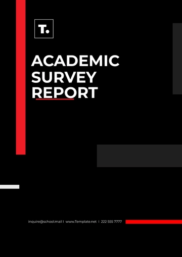 Free Academic Survey Report Template to Edit Online