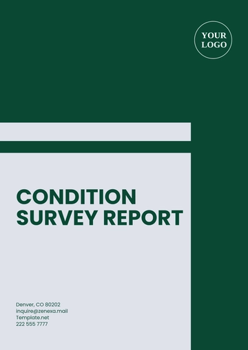 Free Condition Survey Report Template to Edit Online