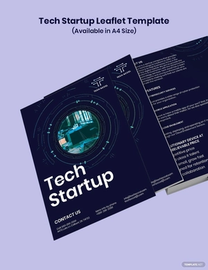 Tech Startup Leaflet Template