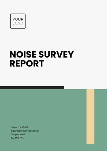 Free Noise Survey Report Template to Edit Online