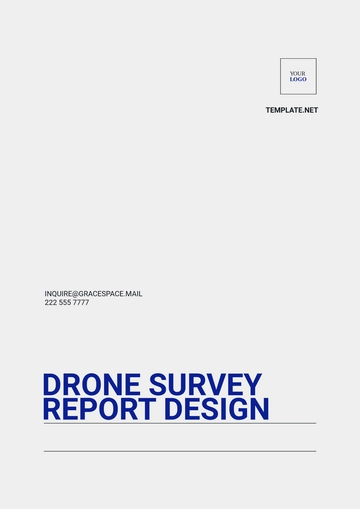 Free Drone Survey Report Design Template to Edit Online