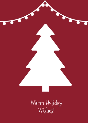 Free Digital Christmas Tree E-Card Template to Edit Online