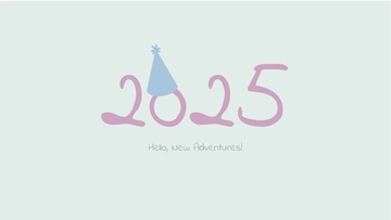 Free Pastel New Year Background Template to Edit Online