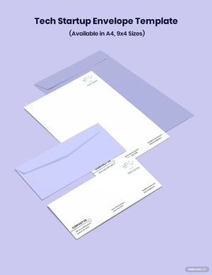 Tech Startup Envelope Template