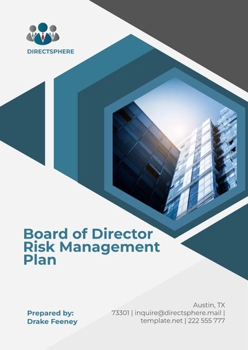Free Board of Director Risk Management Plan Template to Edit Online