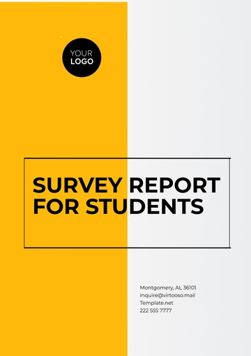 Free Survey Report for Students Template to Edit Online