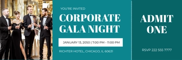 Free Professional Invitation Ticket Template to Edit Online