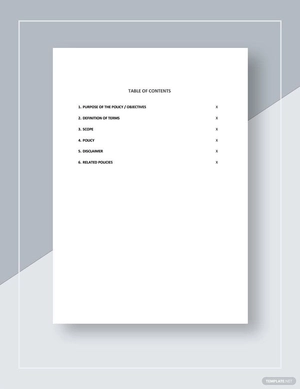 Work From Home Policy Template