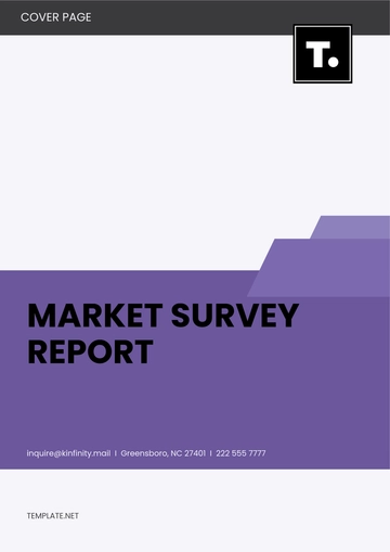 Free Market Survey Report Template to Edit Online