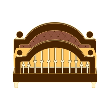 Free Vintage Bed Clipart to Edit Online