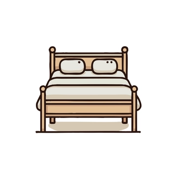 Free Simple Bed Clipart to Edit Online