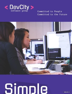 IT Software Email Newsletter Template