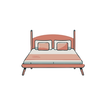 Free Colorful Bed Clipart to Edit Online