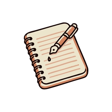 Free Notebook Writing Clipart to Edit Online