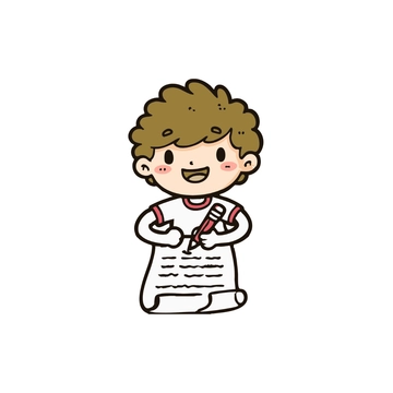 Free Cartoon Writing Clipart to Edit Online