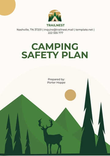Free Camping Safety Plan Template to Edit Online