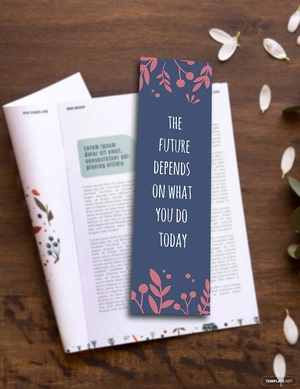 Motivational Bookmark Template