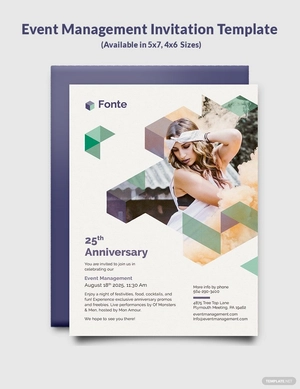 Event Management Invitation Template