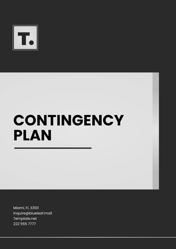 Free Contingency Plan Template to Edit Online