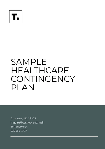 Free Sample Healthcare Contingency Plan Template to Edit Online