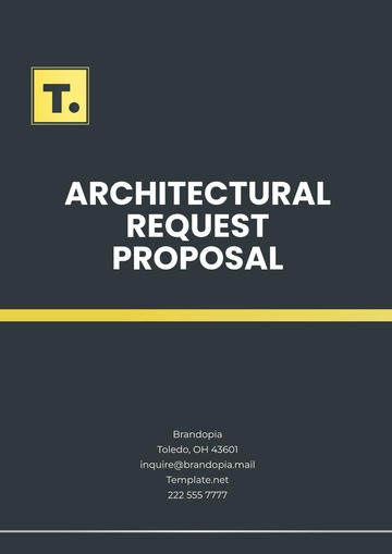 Free Architectural Request Proposal Template to Edit Online