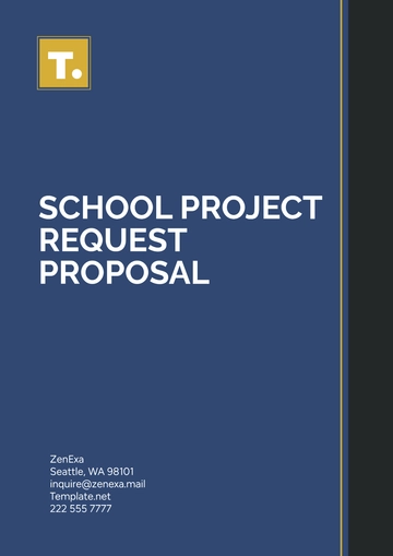 Free School Project Request Proposal Template to Edit Online