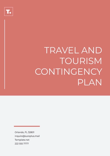 Free Travel and Tourism Contingency Plan Template to Edit Online