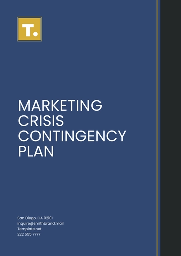 Free Marketing Crisis Contingency Plan Template to Edit Online