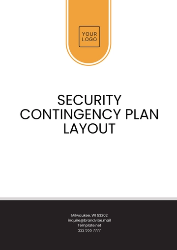 Free Security Contingency Plan Layout Template to Edit Online