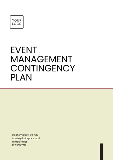 Free Event Management Contingency Plan Template to Edit Online