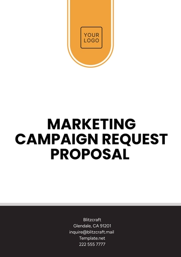 Free Marketing Campaign Request Proposal Template to Edit Online