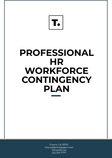 Free Professional HR Workforce Contingency Plan Template to Edit Online