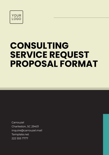 Free Consulting Service Request Proposal Format Template to Edit Online
