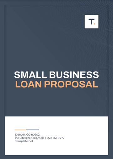 Free Small Business Loan Proposal Template to Edit Online